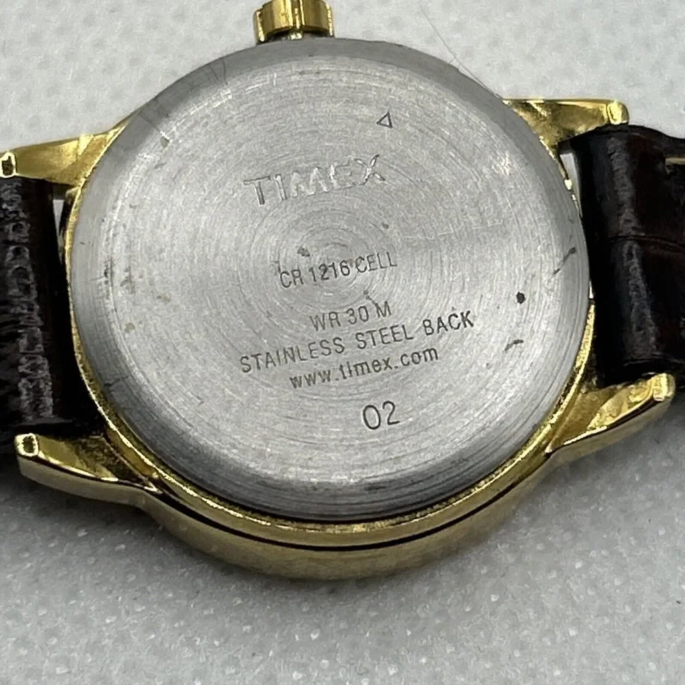 Timex Indiglo Women's watch Classic style Water resistant CR1216CELL leather A+